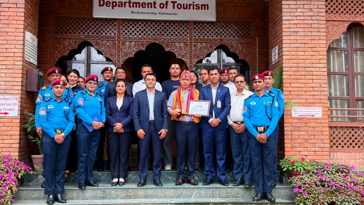 Tourist Police Nepal Honors Inspector Binod Tamang on Retirement After Three Decades of Dedicated Service